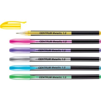Gēla pildspalvu komplekts METALLIC 6kr. 1.0mm 