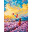Akrila krāsas un kanvas attēlu gleznošana pēc numuriem 'Balloons' 40x50cm
